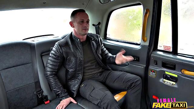 French stud bangs hard and fast in wild car orgy with tattooed babe in leather and doggy-style action