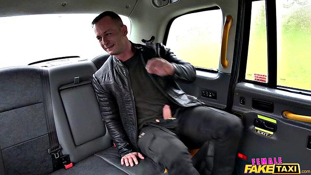 French stud bangs hard and fast in wild car orgy with tattooed babe in leather and doggy-style action