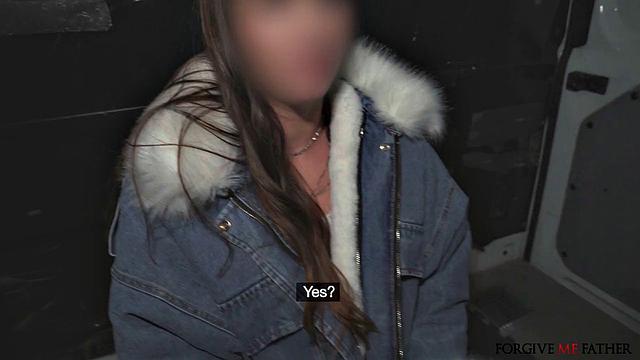 Curvy Big Tits Gets Fucked in the Van
