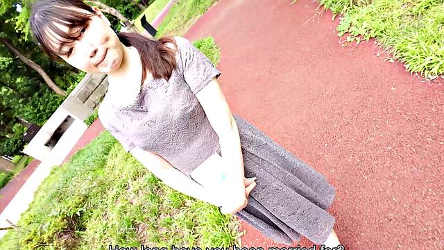 Japanese housewife has huge tits