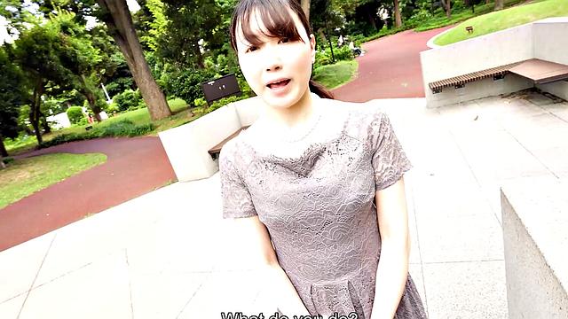 Japanese housewife has huge tits