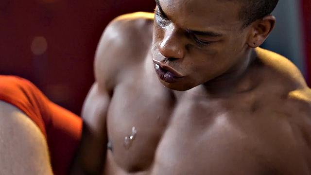 Sportive stud rimmed and barebacked in locker room