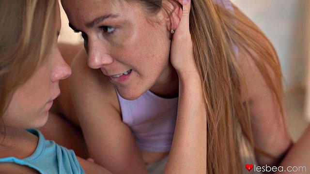 Truly intimate lesbian affair