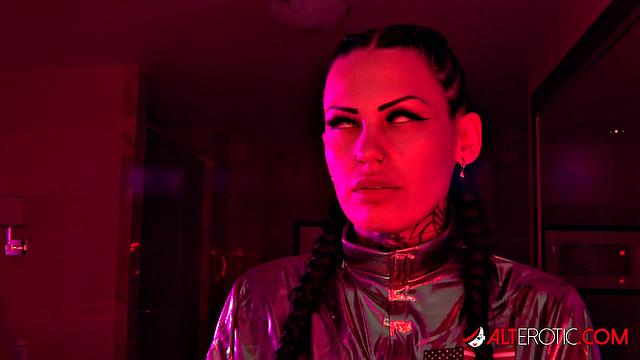 Female Detectives Probe Alien Pussy Tattoo!