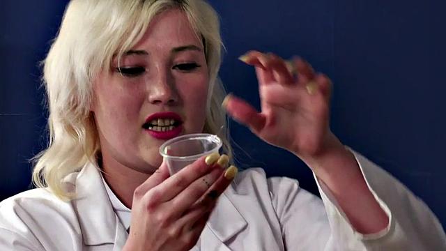 CFNM doctor jerks horny patient to take his sperm