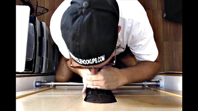 Black Man Receives Gloryhole Blowjob