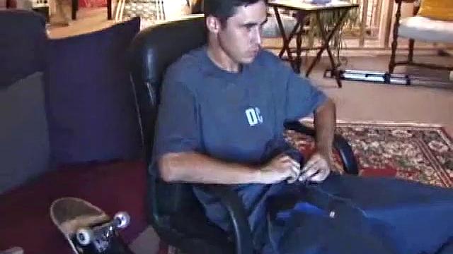 Mark Summit sits in front of the tube, watching porn video, and jerking off to a chix flick. After stroking with determination, and edging himself a few times, Mark's cock erupts with a sizable cum load.