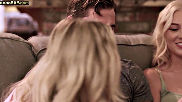 Busty lesbians doggystyled hard