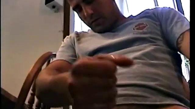 Straight Zack Stroking Cock