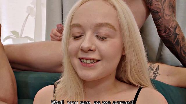 VIP4K. Six Men and Five Cocks for One Girl