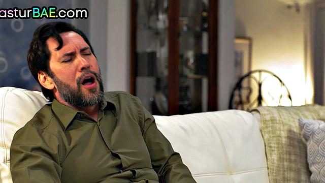 Mastur MILF throating and riding after catching him