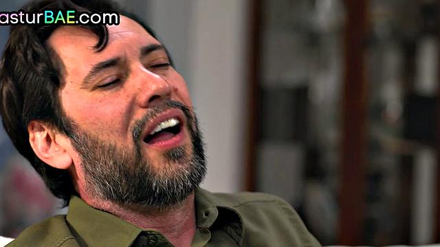 Mastur MILF throating and riding after catching him