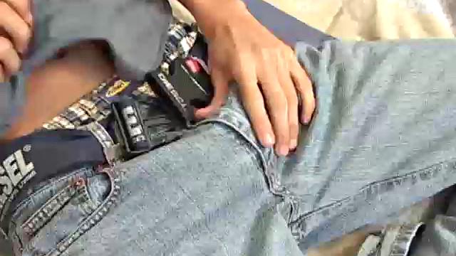 Cute Latin twink Tomas treats us to solo jerk off where he strips naked on the bed and works up his big boner. We get a good look at his asshole as he fingers himself, and then Tomas goes to work stroking that big uncut cock of his.