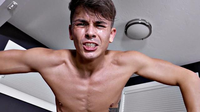 Latin jock barebacked by stepbro till getting facial