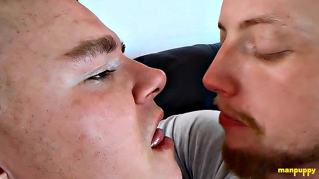 Passionate Gay Kisses Featuring Leo & JC - JC Dickerson & Leo Blue