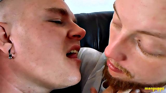 Passionate Gay Kisses Featuring Leo & JC - JC Dickerson & Leo Blue
