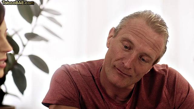 Cutie babe doggystyled by dad