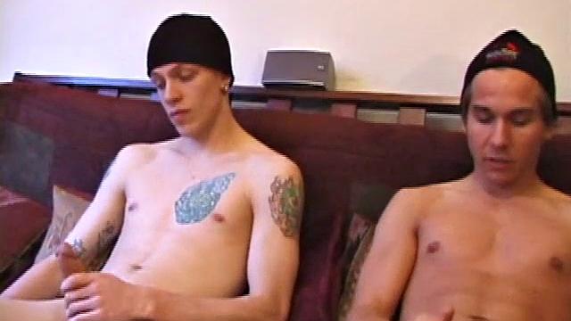 Brock and Shane take turns going down on a hard cock