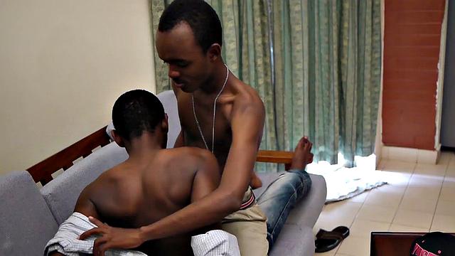Real African twink get analfucked by his friend