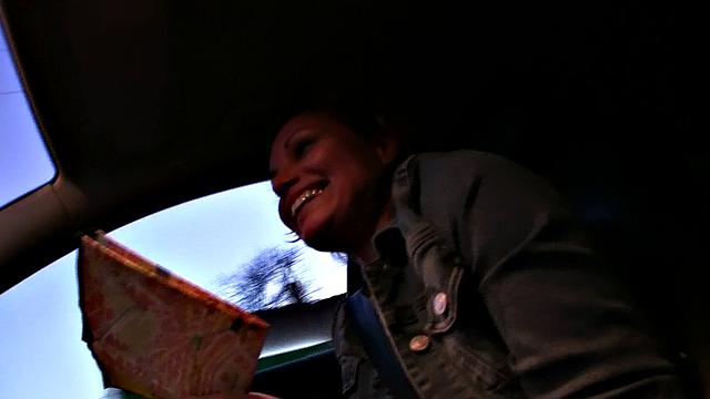 Lost Cutie Gets A Ride From Stranger For A Taste Of Pussy Juice