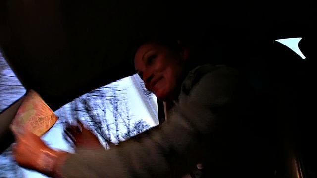 Lost Cutie Gets A Ride From Stranger For A Taste Of Pussy Juice