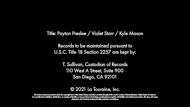 Slutty and sexy babes, Payton Preslee and Violet Starr, tag-team cock until you explode all over them!