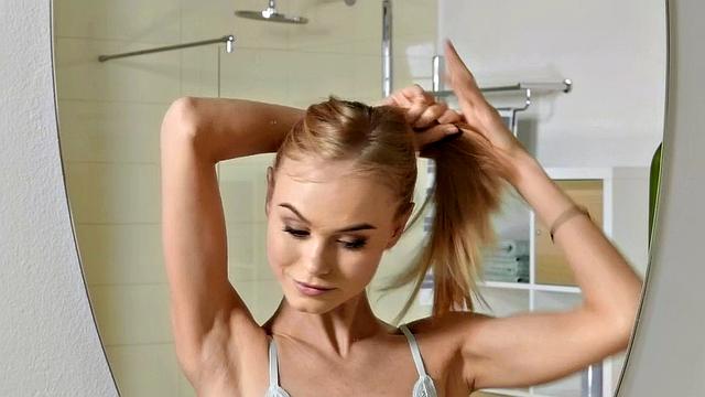 Stunning babe 1st time rammed on camera after teasing