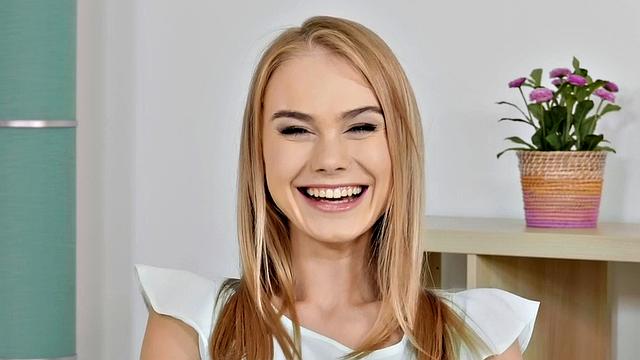 Stunning babe 1st time rammed on camera after teasing