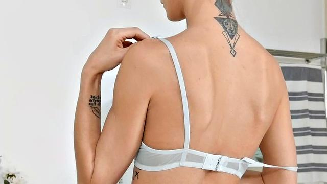 Stunning babe 1st time rammed on camera after teasing