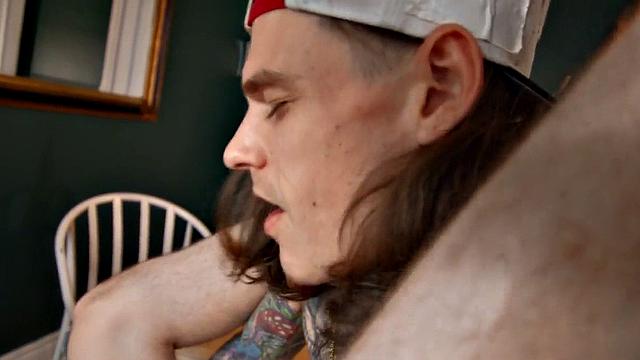 Kinky couple gets down and dirty with a hung stranger in public