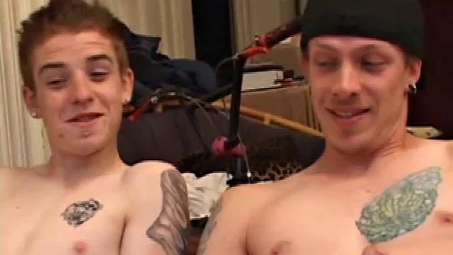 Shane is watching porn when Mason arrives. The boys pull out their cocks, and Mason goes down on Shane. Then Shane gives Mason head and they continue to exchange for a while.