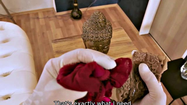 VIP4K. MILF was not deterred by husband's arrival at the door and continued fucking