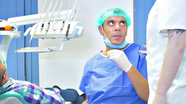 Slutty nurse fucked by lusty doctor in medical room