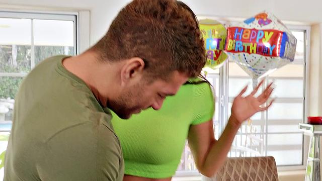 Hot brown-haired Latina Cheats on Her Husband with a Big Dick and Gets a Surprise