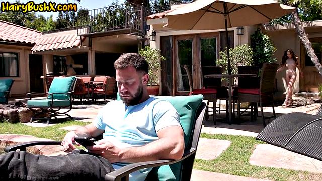 Big booty bushy babe cockriding