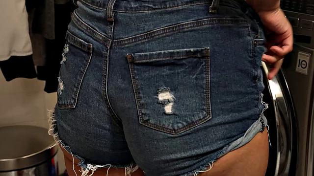 Sophia Leone gets wet watching her husband sniff her panties