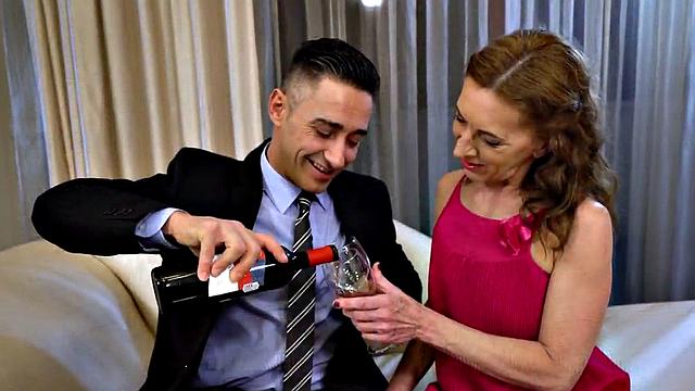 Doggystyled mature drilled in moist by big cock