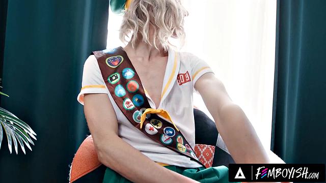 FEMBOYISH - Horny DILF Manuel Skye Turns Down Cookies But Pounds Sexy Femboy Cristiano's Ass