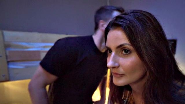 Cute hostel babes fooling roommate