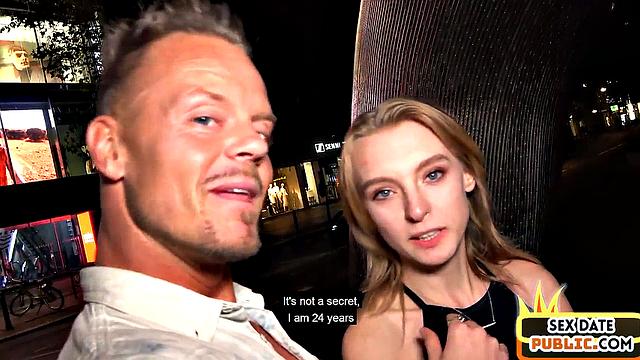 Real sex date slut fucked in hotel room for her 21st