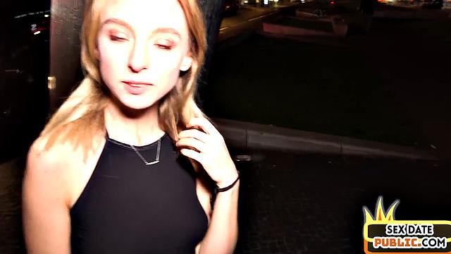 Real sex date slut fucked in hotel room for her 21st