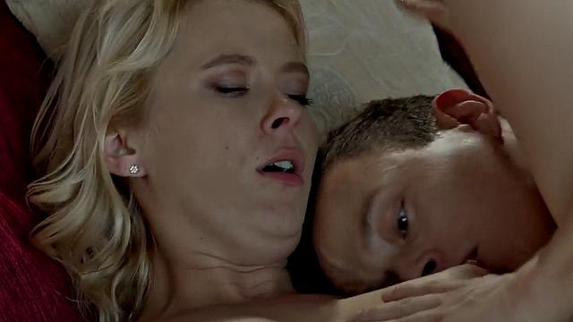 Sensual blonde MILF exploring nympho desires