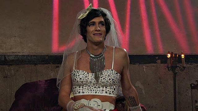 CFNM dominatrix with gloves whips crossdresser sub