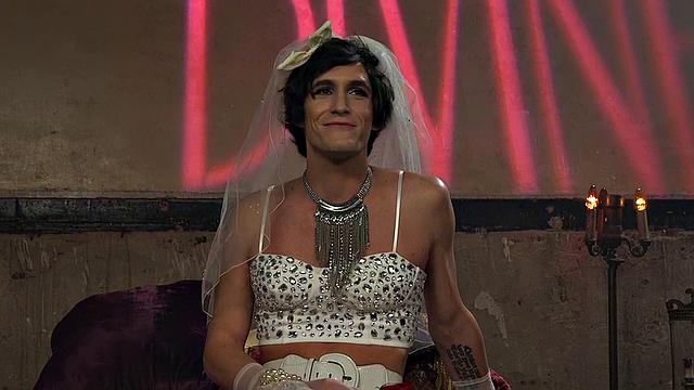 CFNM dominatrix with gloves whips crossdresser sub