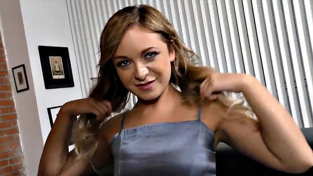 Manojob small boobs babe jerks POV dick and talks nasty