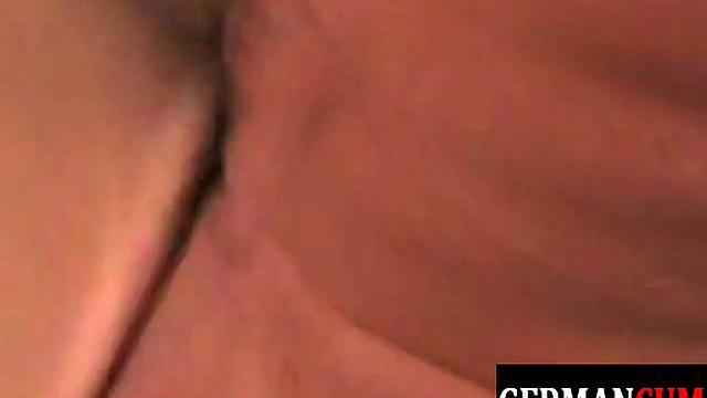 Muscled European DILFs breeding with jock in a threeway