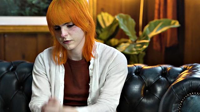 Transsexual lady penetrates female in wet pussy hole