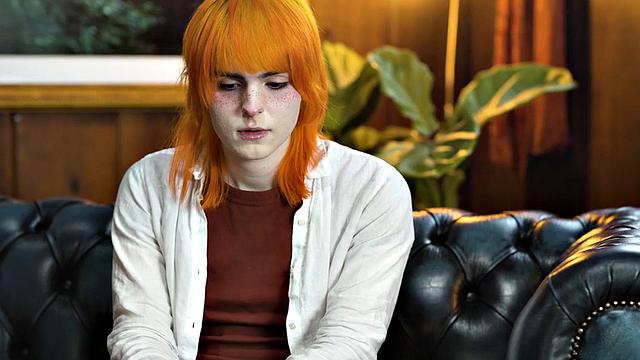 Transsexual lady penetrates female in wet pussy hole