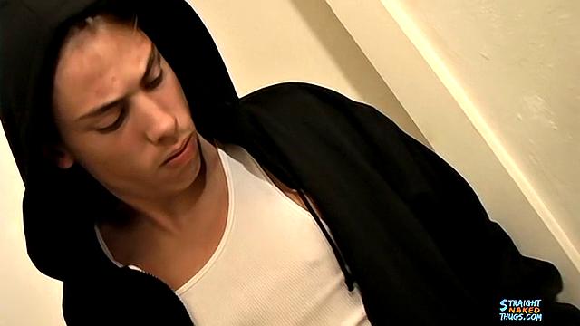 Straight Surfer Jacks Off in a Handstand and Cums in Mouth - Damien