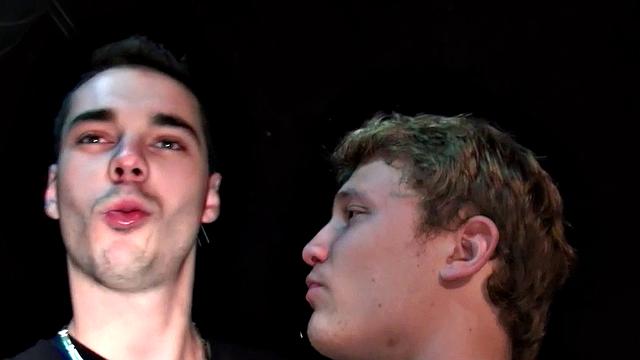 Gay club bottom gets fucked by blond stud after BJ